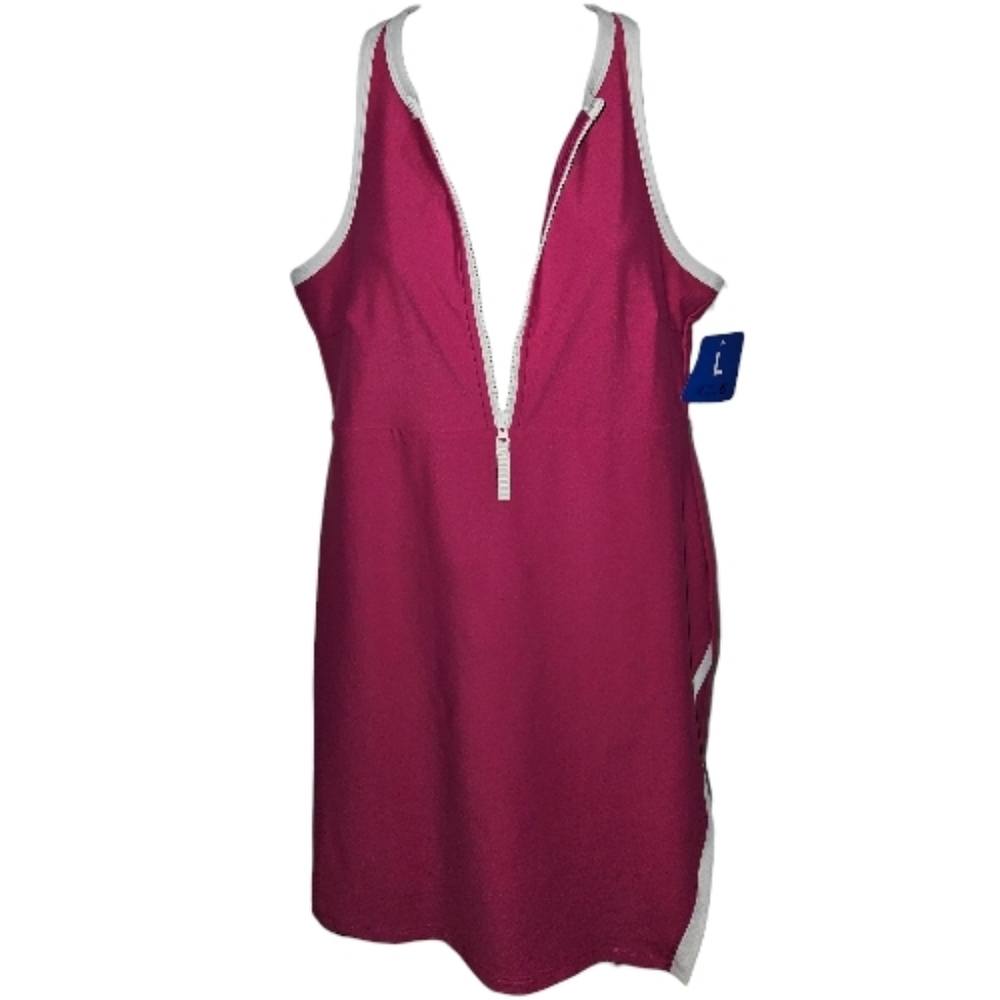 NWT Sage Collective Ladies Active Built In Shorts Split Hem Tennis Dress - Picture 2 of 7